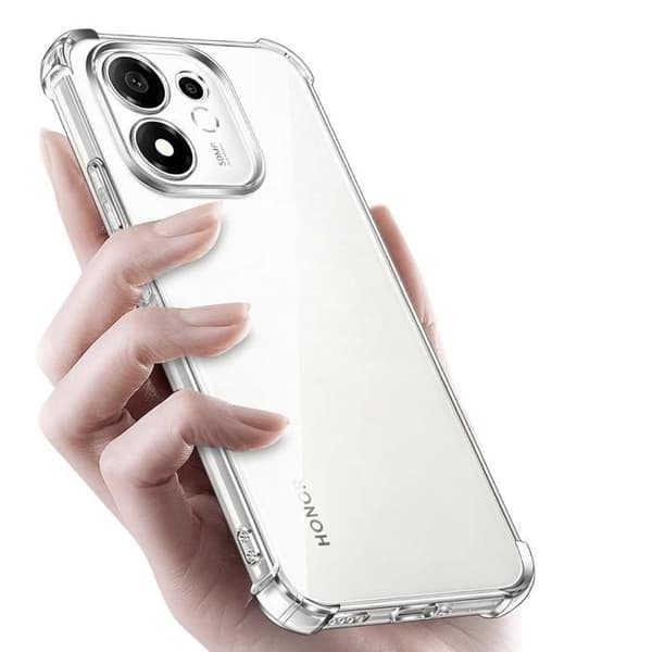 Stødabsorberende cover til Honor 600 Smart 5G og 2 hærdede glas skærmbeskyttelse Phonillico® Transparent