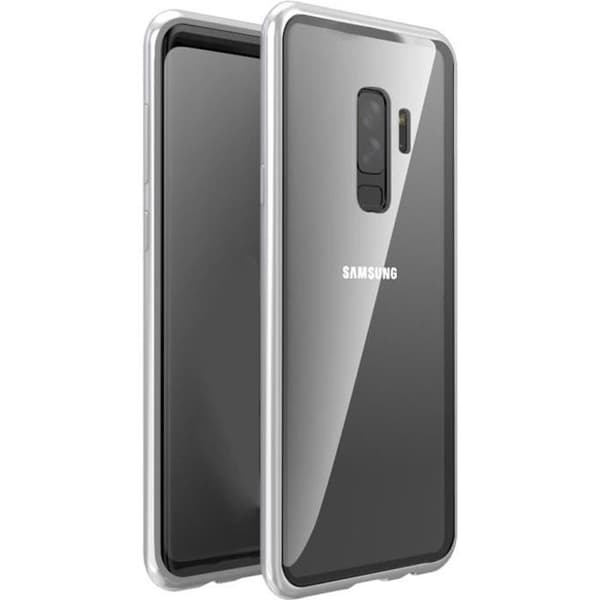 Coque för Samsung Galaxy S9 - Magnetisk Silver Full Protection Metall [Phonillico®] Pengar
