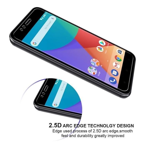 Verre Härdat Xiaomi MI 5X - [Pack 2] Film Glas Skärmskydd Ultra Motståndskraftigt [Phonillico®]