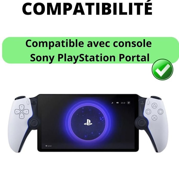 Härdat Glas - Phonillico® - PS5 Portal - Paket med 2 - Rep-resistant - Stötsäker Transparent