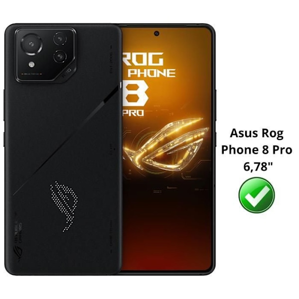 Härdat Glas för Asus Rog Phone 8 PRO [Pack 2] Skärmskydd Film Phonillico® Transparent