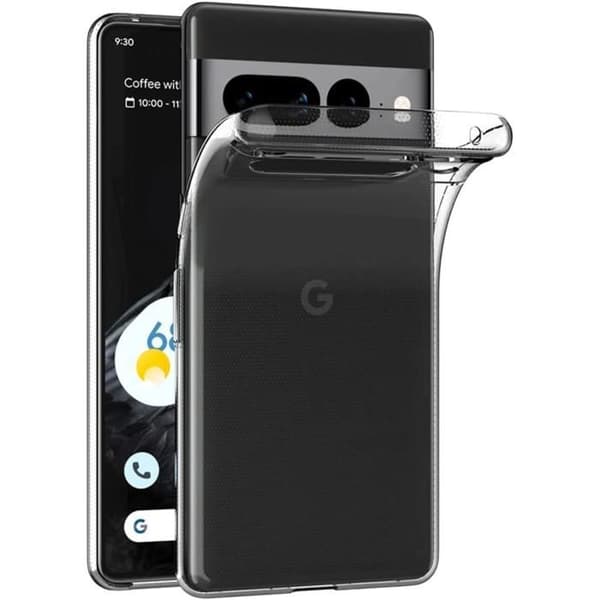 Silicone Cover til Google Pixel 7 PRO - Ultra Tynd Transparent Blød Beskyttelse Phonillico® Transparent