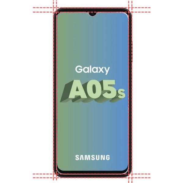 Härdat Glas för Samsung Galaxy A05S [Pack 2] Skyddande Skärmskydd Phonillico® Transparent