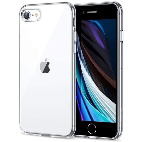 Fodral för iPhone SE 2022 och 2 Härdat Glas - Skydd av Mjukt Silikon Film för Skärm Skydd Phonillico® Transparent