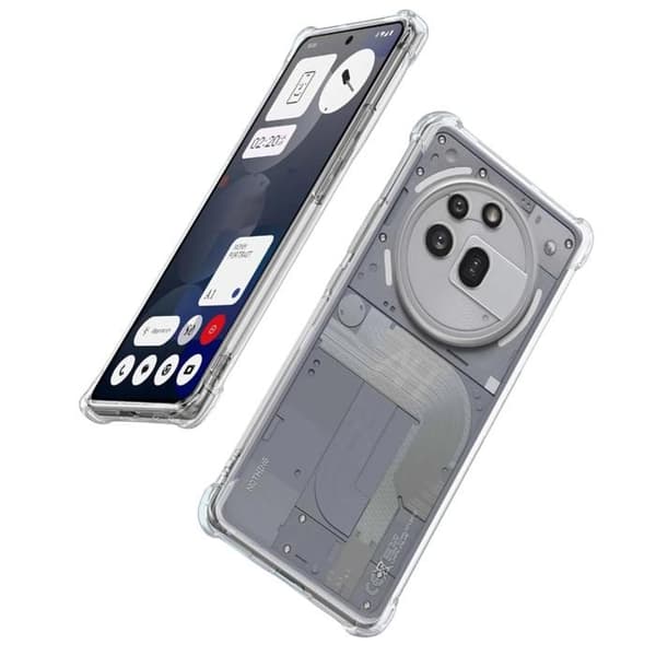 Coque til Nothing Phone 3a Pro - Stødabsoberende Beskyttelse TPU Blød Transparent Phonillico® Transparent