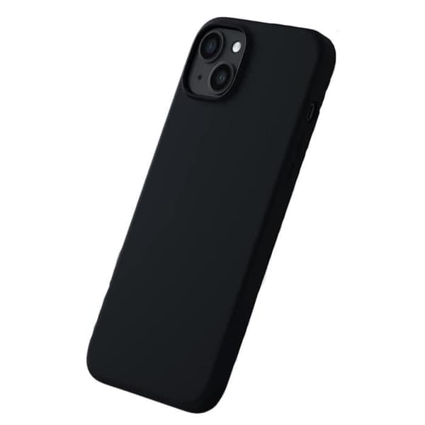 Coque Noir til iPhone 15 PLUS - Silicone Gel TPU Blød Ultra Tynd Beskyttelse Phonillico®