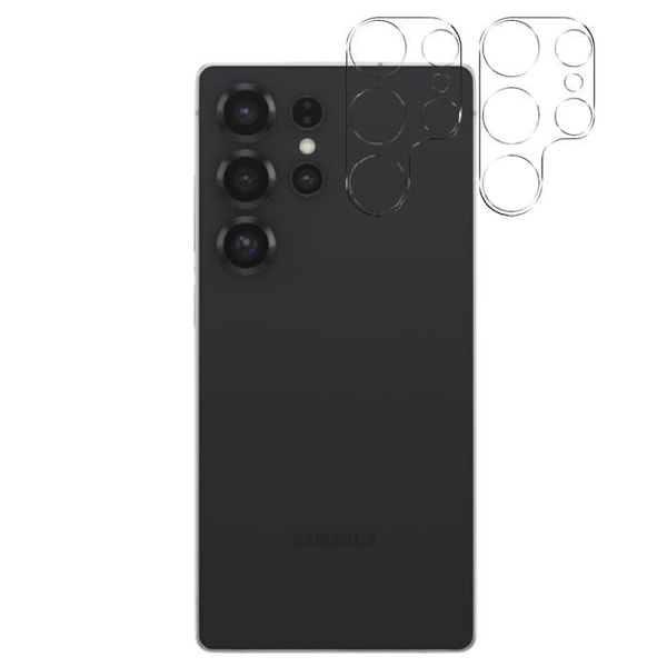 Skyddskamera - Phonillico - Samsung Galaxy S25 ULTRA - 2-pack - Härdat glas - Repbeständig Transparent