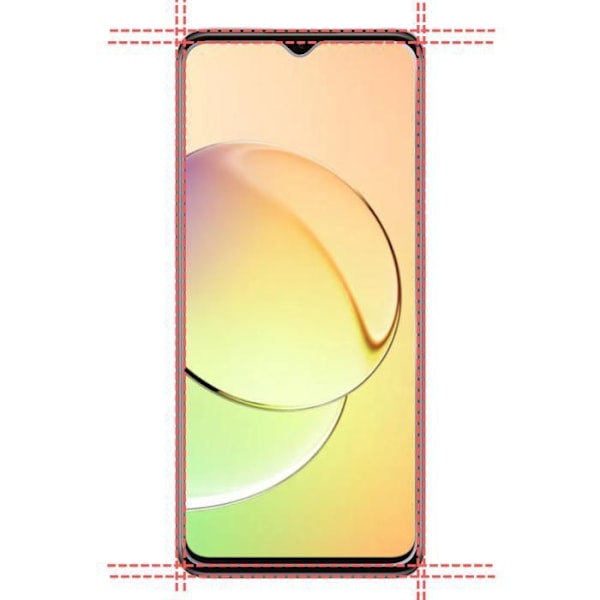 Filmm för skydd av skärm - Phonillico - Realme 10 5G - Paket med 2 - Repellerande - Transparent Transparent