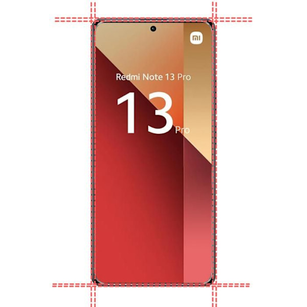 Xiaomi Redmi Note 13 Pro 4G - Phonillico - Pehmeä - Läpinäkyvä - Naarmunkestävä - Iskunkestävä Transparent