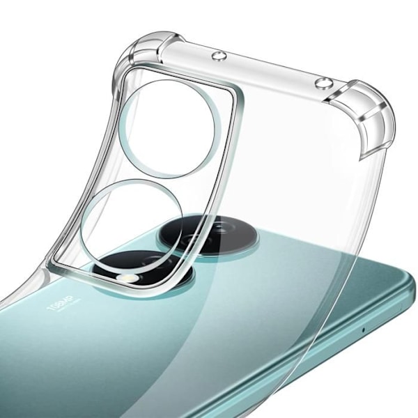 Iskunkestävä Kuori - Phonillico - Honor 90 Smart 5G - Pehmeä TPU - Läpinäkyvä - Vahvistettu Suojus Transparent