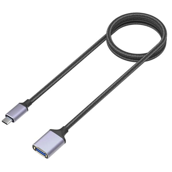 USBC-C til USB 3.0 OTG-adapter kompatibel med tablet, smartphone og computer til USB-nøgle, controller, eksternt drev, keyboard, mus