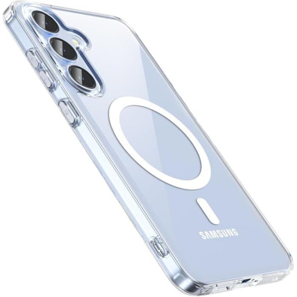 Coque - Phonillico® - Samsung Galaxy S25 - Silikoni Läpinäkyvä - Pehmeä - Integroitu Magneettinen Ympyrä Transparent