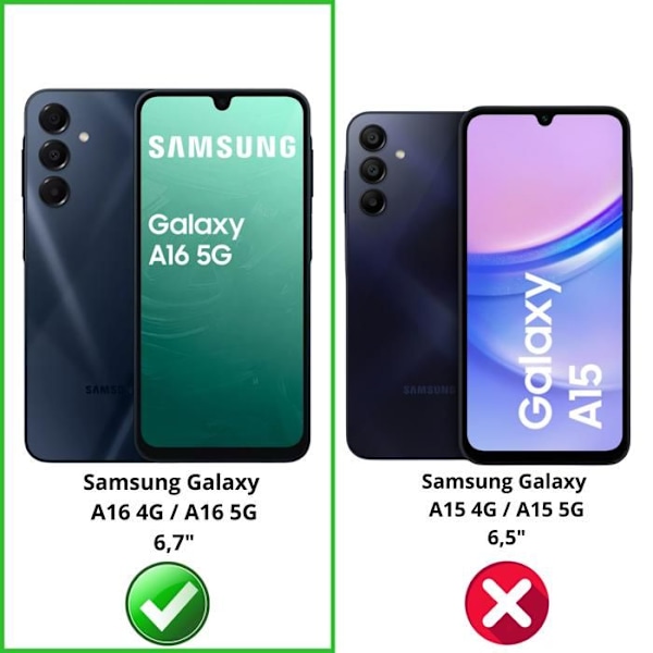 Coque ja näytönsuoja - Phonillico® - Samsung Galaxy A16 4G/5G - Pehmeä - Läpinäkyvä - 2 Karkaistua Lasiavainta Transparent