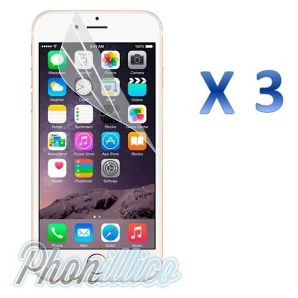 Filmbeskyttelse Ecran - Phonillico - Apple iPhone 7 PLUS - Pakke med 3 - Blød plastik - Skærmbeskyttelse