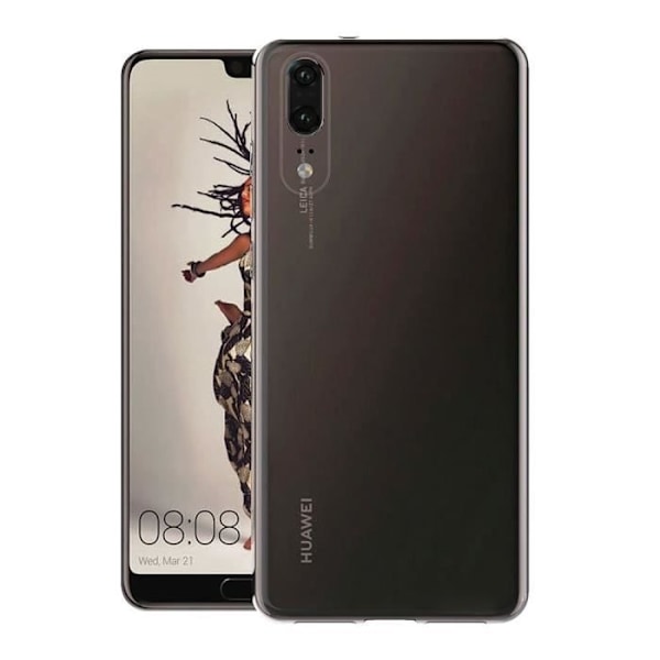 Transparent TPU-gelfodral för HUAWEI P20 - Ultratunt, mjukt silikonskyddande TPU-gelfodral Phonillico® Transparent