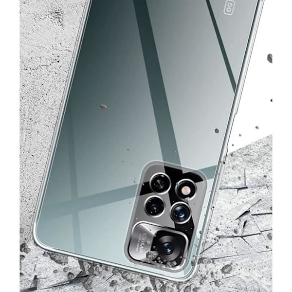 Coque pour Xiaomi Redmi Note 11 PRO+ 5G - Redmi Note 11 PRO PLUS 5G - Silikoni TPU Läpinäkyvä Suoja Pehmeä Ohut Phonillico® Transparent