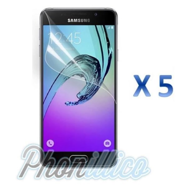 Elokuvansuoja, Ecran - Phonillico - Samsung Galaxy A3 2016 - 5 kpl - Kirkas - Muovi Transparent