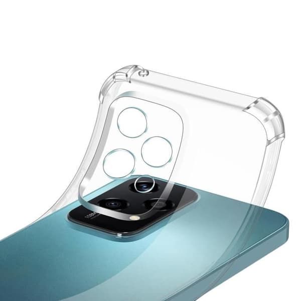 Coque antishock til Honor 200 Lite 5G og 2 hærdede glas screenbeskyttelse Phonillico Transparent