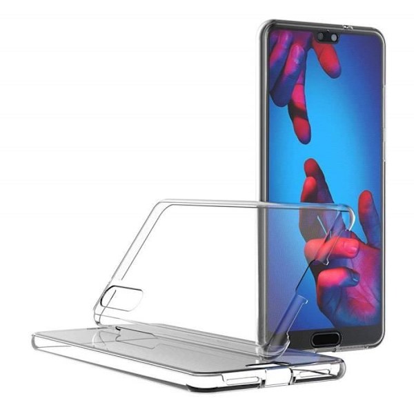 Huawei P20 PRO-skal - Helkroppstransparent TPU-gelfodral Framsida Baksida Skydd Mjukt Silikon Phonillico® Transparent