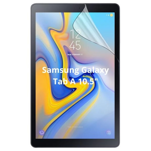 Skärmskydd för Samsung Galaxy Tab A 10.5" [Pack 2] Ultra Tunn Hållbar Plastfilm Skyddande Phonillico