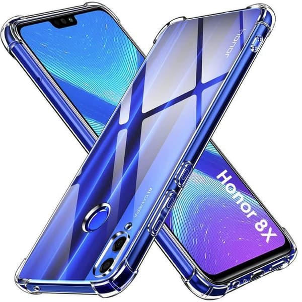 Coque til HONOR 8X - Stødabsorberende Beskyttelse TPU Blød Transparent Phonillico® Transparent