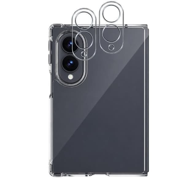 Stötsäker skal för Samsung Galaxy Z FOLD 8 och 2 Kameraskyddsglas Phonillico® Transparent