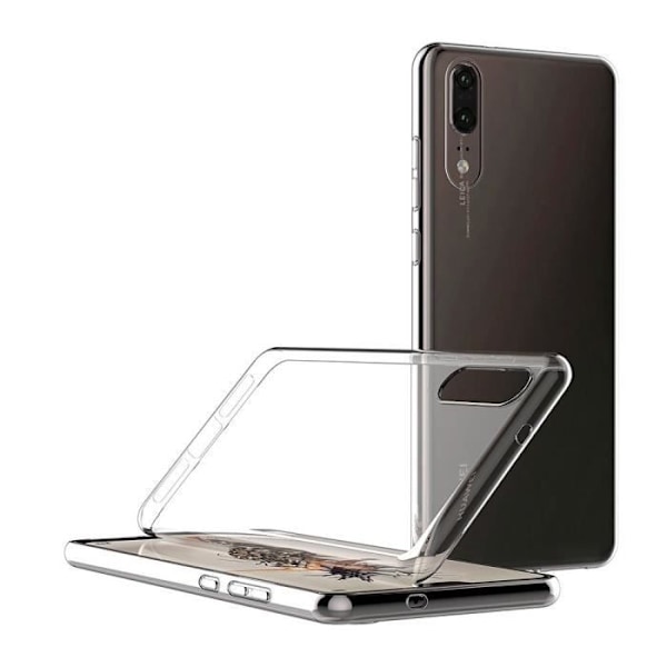 Transparent TPU-gelfodral för HUAWEI P20 - Ultratunt, mjukt silikonskyddande TPU-gelfodral Phonillico® Transparent