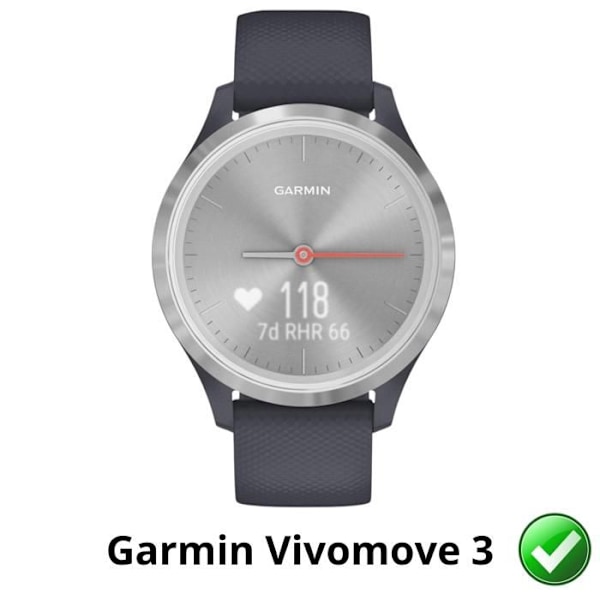Beskyttelsesfilm til Garmin Vivomove 3 [Pakke 6] Ultra Tynd Plastbeskytter Phonillico Transparent
