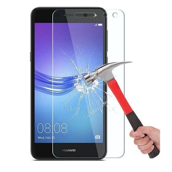 Härdat Glas HUAWEI Y5 2017 Y5 3 Y5 III - Ultra Resistenta Skärmskydd Transparent Skydd från Phonillico® Transparent