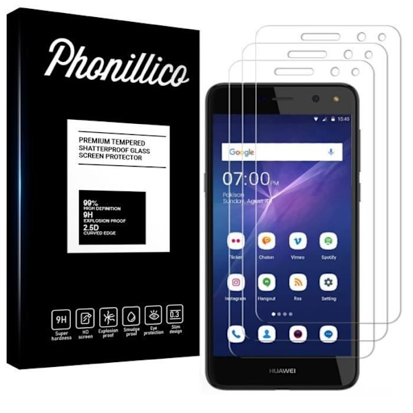 Film Vitre Skyddsskärm - Phonillico® - Huawei NOVA YOUNG - Pack av 3 - Härdat glas - Repellerande