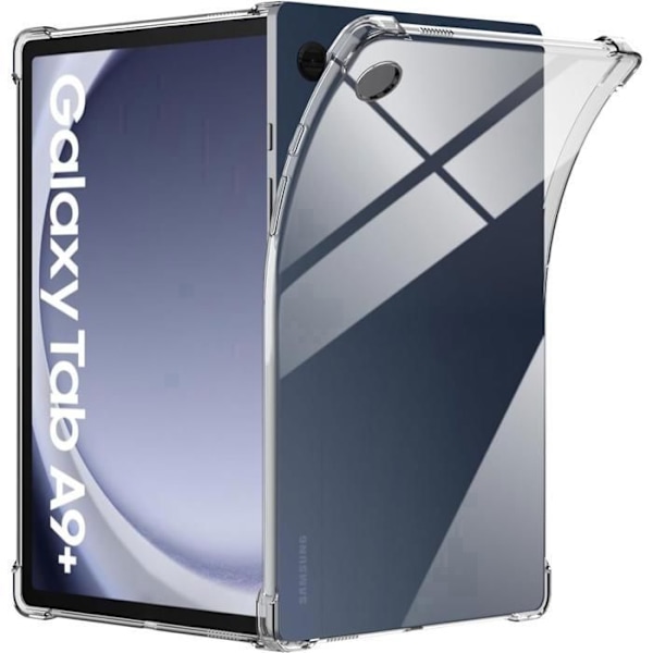 Skydd för Samsung Galaxy Tab A9 PLUS 2023 - Phonillico - Stötbeständig - Mjuk Silikon - Transparent - 11 tum Transparent