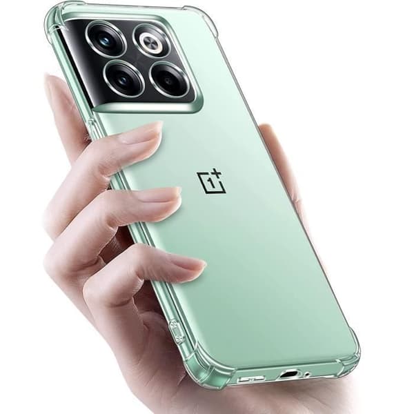 Coque til OnePlus 10T - Stødbeskyttelse TPU Blød Transparent Phonillico®