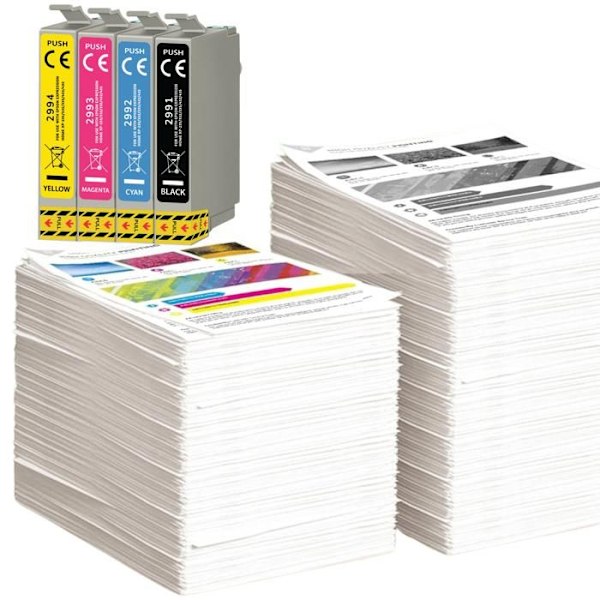 Epson - 29XL - 4 kappaleen pakkaus - Musta, Syano, Magenta, Keltainen - Yhteensopiva Expression Home