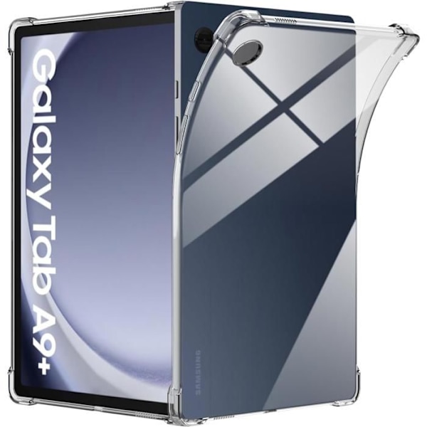 Iskunkestävä kuori - Phonillico - Samsung Galaxy Tab A9 PLUS 2023 - Pehmeä TPU - Läpinäkyvä - 11 tuumaa Transparent