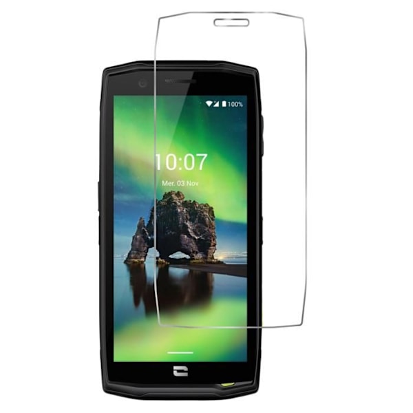 Beskyttelsesfilm - Phonillico® - Crosscall Action X5 - Pakke med 2 - Tempereret glas - Ridsefrit Transparent
