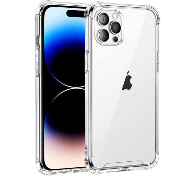Coque Antichoc til iPhone 15 PRO - Beskyttelse i Blødt Transparent Silikone Phonillico® Transparent