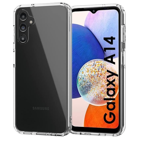 Coque til Samsung Galaxy A14 - Transparent Silikone Gel TPU Blød Ultra Tynd Beskyttelse Phonillico®