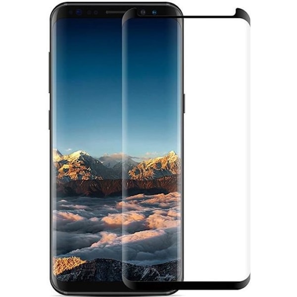 Hærdet Glas til Samsung Galaxy NOTE 9 - Sort Kant Skærmbeskyttelsesfilm Ultra Modstandsdygtig [Phonillico®] Svart