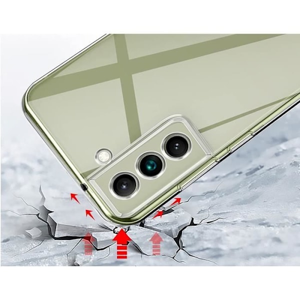 Coque Samsung S21 FE 5G - Silikoni Geeli TPU Läpinäkyvä Suoja Pehmeä Erittäin Ohut Phonillico® Transparent