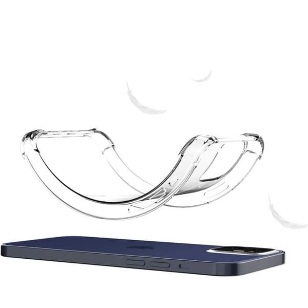 Coque Antichoc Silicone Transparent til iPhone 12 MINI (5,4") Phonillico® Transparent
