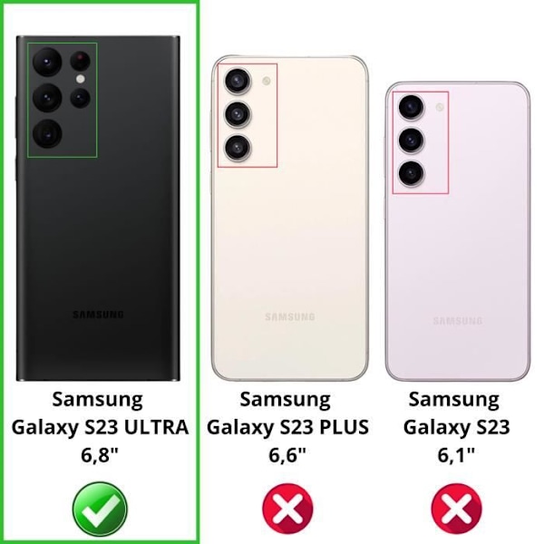 Coque för Samsung Galaxy S23 ULTRA - Stötskydd TPU Mjuk Transparent Phonillico®