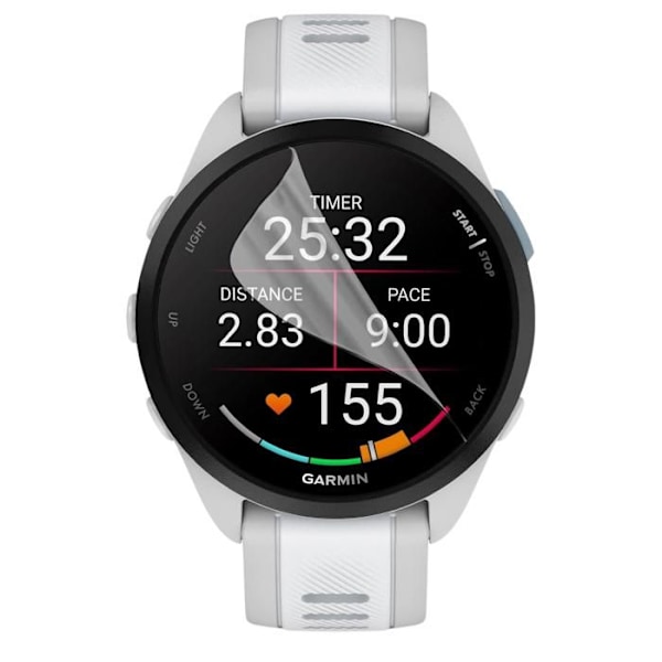 Garmin Forerunner 165: Näyttösuoja [Paketti 6] Kestävä Ultra Ohut Muovinen Suojakalvo Phonillico Transparent