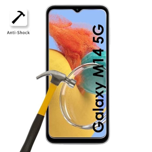 Karkaistu lasi Samsung Galaxy M14 5G:lle [Pakkaus 4] Näytön suojakalvo Phonillico®