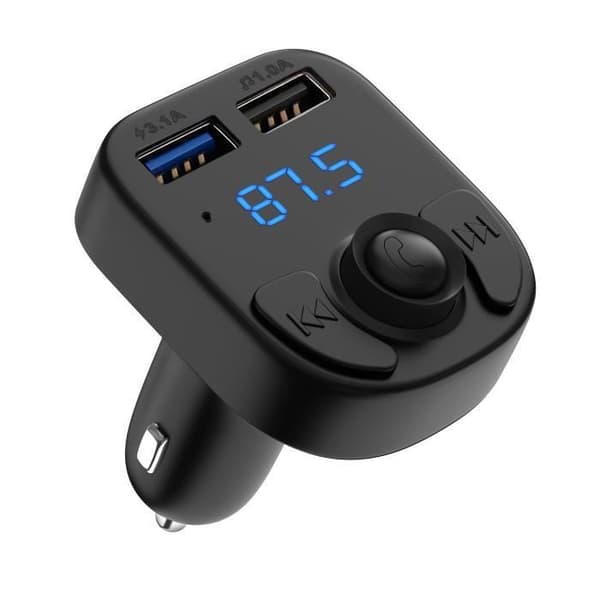 FM transmitter Bluetooth 5.0 - Phonillico - Radioadapter - USB-oplader - Håndfri - 2 USB-porte