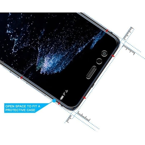 Näyttösuojakalvo - Phonillico® - Huawei P10 LITE - Pakkaus 2 - Erittäin kestävä - Naarmuuntumaton