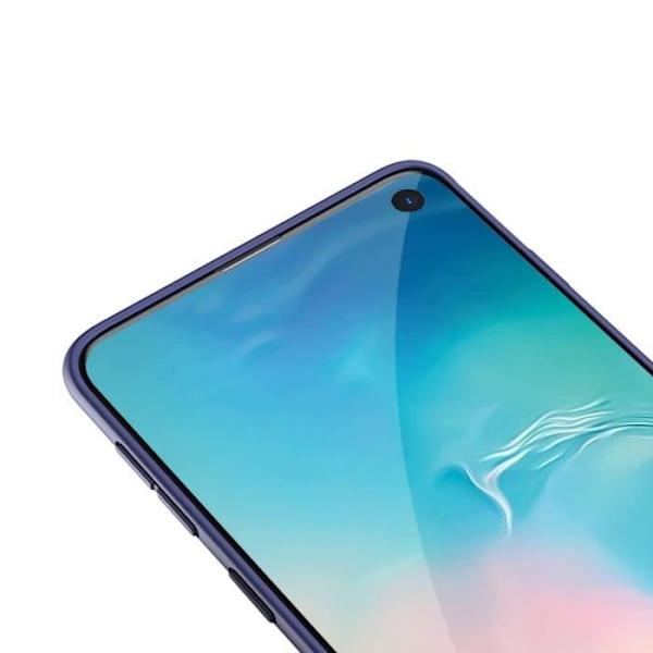 Elokuvasuojus - Phonillico® - Samsung Galaxy S10 - 3 Suojakalvoa - Naarmunkestävä - Musta Reuna Svart