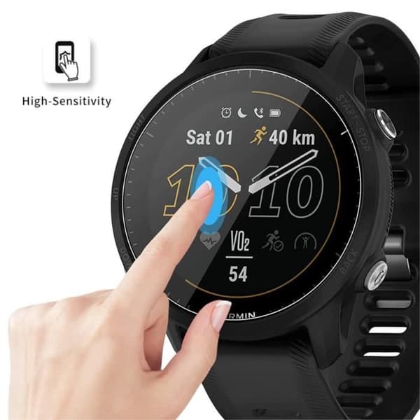 Härdat glas för Garmin Forerunner 955 - Forerunner 955 Solar [2-pack] Skärmskydd för klocka, repbeständig Phonillico®