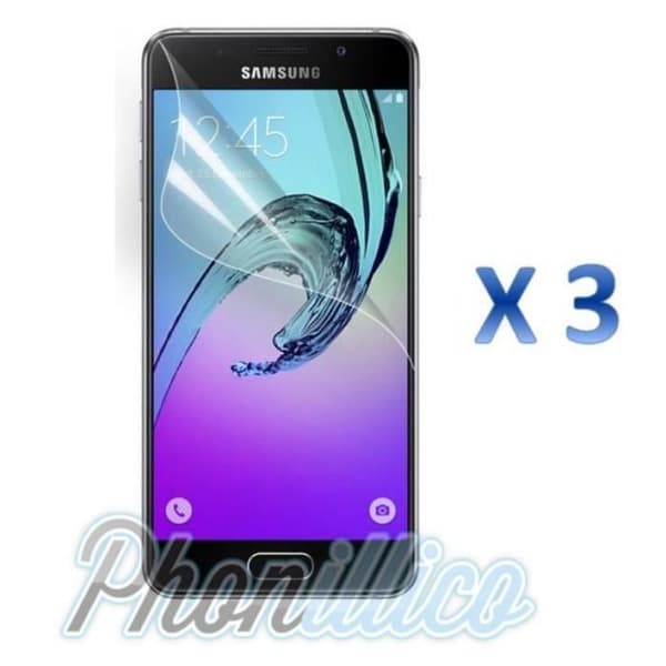 Lot 3 Filmer Samsung Galaxy A3 2016 - Plastskydd Phonillico® Transparent