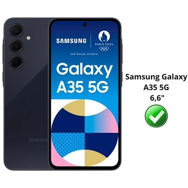 Hærdet Glas til Samsung Galaxy A35 5G [Pakke 4] Beskyttelsesfilm til Skærm Phonillico® Transparent