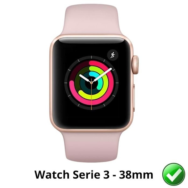 Skärm skydd för Watch Serie 3 - 38mm [Pack 6] Hållbart Ultra Tunt Plastskydd Phonillico Transparent